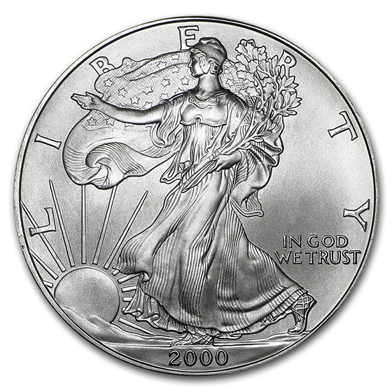 2000 1 oz Silver American Eagle BU 2000 1 oz Silver American Eagle BU
